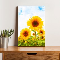 아란아트 복을 부르는 해바라기그림 15종 캔버스액자 실내인테리어, 13 다복 해바라기(세로형)