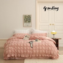 GAODING 여름 홑이불 시어서커 여름 이불 4종 여름 시원한 세사 름침구세트 시어서커 썸머 단품 풀세트