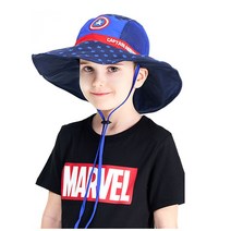 마블 캡틴아메리카 쉴드 유아동 캠핑모자 어린이 정글모자 유아 아동 여름 모자