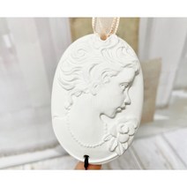 진주목걸이 여인 타블렛 몰드1구 석고방향제만들기 재료