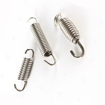 바이크 머플러 스프링 DIY 배기 파이프 교체 후크 오토바이 고정 후크, 실버롱1P, 1개