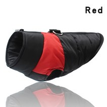패딩 겨울 개 옷 방수 애완 동물 조끼 지퍼 자켓 작은 중형 대형 Pug Chihuahua French Bulldog Coat, 01 Red_03 L