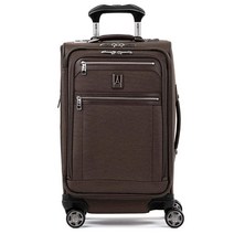 Travelpro Platinum Elite 소프트사이드 확장 가능한 수하물 8륜 스피너 슈트케이스 USB 포트 최대 15인치 노트북에 적합 남성 및 여성용 비즈니스 플러