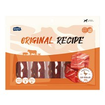 오리 맛 강아지 간식 2개 건강한육포 져키 강아지간식육포 개간식육포 웰시코기간식
