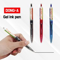 (동아) 미피 노크식 중성펜 0.48mm 1자루 gel ink pen, 빨강