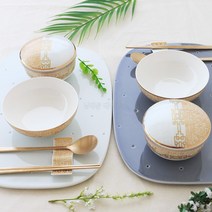 한국도자기본차이나 결 예단반상기세트 6pcs, 예단포장
