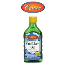 칼슨랩 오메가3 지방산 1100mg 노르웨이 대구 간유 Cod Liver Oil 코드리버오일 레몬맛 250ml, 1개