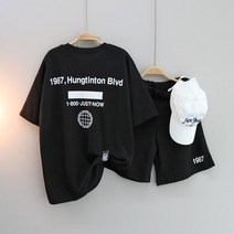 Hungtinton 트레이닝 세트 빅사이즈 상하의세트 반바지세트 여름세트 트레인이세트 여성용 롱티