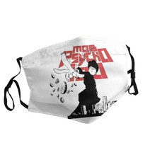 Mob Psycho 100 -14 성인용 인쇄 마스크 일본 만화 영화 방진 빨 조절 가능