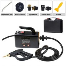 공업용 고압 스팀 침구 물걸레 청소기 고온 모바일 청소 기계 자동 펌핑 살균 소독기 2600w 220v110v, 블랙 업그레이드, 협력사, 영국