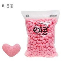 (OH) 이지콘 블록 모양콘 하트 리필 500pcs, 분홍
