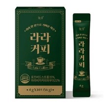 라라커피 다이어트커피 커피다이어트 MCT오일 L-카르니틴 그린커피빈 굶지않는 맛있는 변비 쾌변 다이어트 체지방감소 4g 14포, 1박스(2주분)