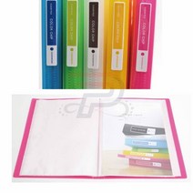 파샵 칼라칩 A4클리어화일 30매 보험증권화일 계약서화일 PP클리어화일