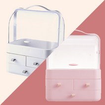 화장품정리함 화이트/핑크/특대사이즈/대사이즈/화장품정리대/화장품수납함/아크릴화장품정리함, 화장품보관함(특대)화이트