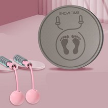 실내 점프 로프 매트 충격 흡수 방음 가정 두꺼운 피트니스 특수 미끄럼 방지 스포츠 음소거 전문 요가 매트, 심해 블루【직경60cm】