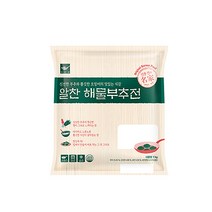사옹원 알찬 해물부추전1kg(냉동) 한입크기 에어프라이어 해물전, 5개