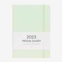 2023 월간 B6다이어리 파스타치오 130x194mm 먼슬이 달달이 수첩 매달 계획 체크 스케쥴 스캐줄 플랜 노트