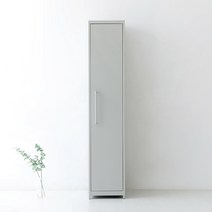 마켓비 PIDOR 철제수납장 캐비넷 긴세로 1문 4002000, 라이트그레이 3392.8753