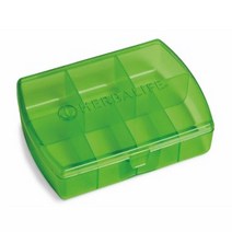 허벌라이프 타블렛 박스 중간 반투명 낱개 (가로 13cm 세로 10cm 깊이 3cm) 알약통, 1개