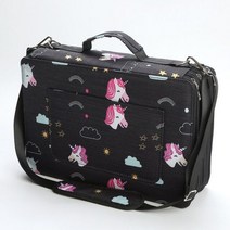 프리즈마 컬러 색연필 세트 마커 펜 케이스 운반 가방 264 슬롯 대용량 프리마 수채화 연필 및 젤, 264 unicorn Black