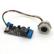 지문인식 출입통제 시스템 출근 기록부 지문인식기 출퇴근 기록기 k202+r503 dc12v 저전력 소비 지문 제어 보드 + r503 지문 모듈 53, 01 Glod