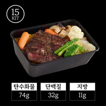 셰프짐 프리미엄 수비드 부채살 스테이크 밀 15KIT, 15kg, 1개