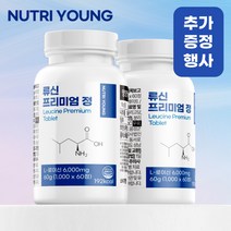 뉴트리영 류신 단백질 프리미엄 정 1000mg, 60정, 2통