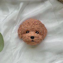 푸들/말티푸/말티즈 차량용 석고방향제 디퓨저, 브라운, 가든파티