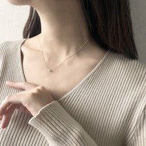 유기견후원 스와로브스키 진주 실버 925 목걸이