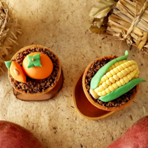 화분까지 먹는 가을슈가 컵 케이크 만들기 세트 키트 단감 옥수수 베이킹 쿠킹 미니 조각 수제 DIY 어린이집 유치원 초등학교 유아 요리 놀이활동, 1개, 단감 화분 컵케이크 만들기 1인 세트
