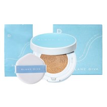 블랑디바 워터벨벳 쿠션 본품13g+리필13g(세트) 4종, 19호 포슬린 본품13g+리필13g(세트)