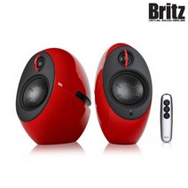 브리츠 E25 Luna Eclipse 74W 2채널 블루투스 하이파이 스피커, 레드