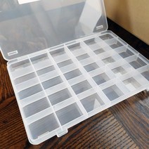 비즈 재료 칸막이 보관통 건프라 파츠 케이스 함 30구, 단품