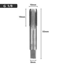 오스터 다이스 파이프 나사 탭 hss 파이프 탭 텅스텐 카바이드 라우터 비트 g 18, g1l8