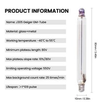 라돈 측정기 카운터기 핵 방사선 회로 기판 키트 카운터 방사성 선 X 요오드 131 테스터 선량계, [03]  Geiger GM Tu