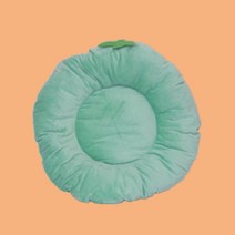 고양이침대Pet Dog Beds Comfortable Fruit Round Super Soft Washable Cat Cushion Warm in, 01 애플 그린_02 M 45X45CM