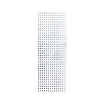 SIMPLE COLOR 크리스탈 비즈 스티커, 1개, 은색비즈