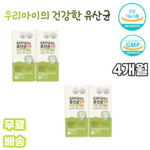 프로바이오틱스 유산균19 키즈 앤 베베 2g 30포 x 2개 초유단백분말 아연 분말 산화아연 LACTOCOCCUS LACTIS 식물성크림혼합분말 프락토 갈락토 올리고당, 4박스