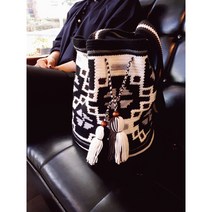 [완제품] 모칠라백(크로바) /와유백/뜨개가방/손뜨개가방/ 핸드메이드가방/ 코바늘가방, 1) M사이즈