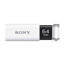 SONY 소니 USB 메모리 USB3.0 64GB 화이트 캡리스 USM64GU W., 1MB