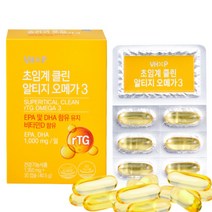 오메가3 초임계 알티지 rtg EPA DHA 비타민D 프리미엄 복합 영양제 추천 인피솔, 1개, 30캡슐
