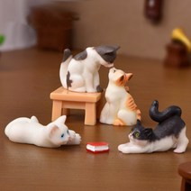현실적 고양이 동물 피규어 테라리움 화분 인테리어 만들기 재료 소품 미니어처, 2번 의자