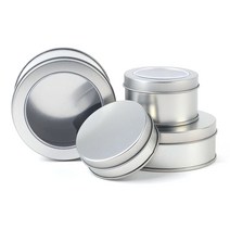 다목적 원형 틴케이스 원형틴케이스 철재원형보관함, 90x35mm, 막힘