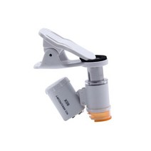 현미경 확대경 돋보기 60x 휴대 전화 범용 led 악기 매크로 렌즈 광학 줌 마이크로 카메라 클립 광학 기기, a