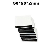 에바폼 EVA폼 압축스펀지 스티로폼 폼보드제작 스치로폼 10100pcs 양면 테이프 초강력 자기 접착 EVA 폼 스티커 패드 사각형 원형 헤비 듀티 장착 다중 크기, 78.black  50x50x2mm - 50PCS -