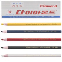 보성/다이아몬드색연필 1타12입, 황색(유리용)