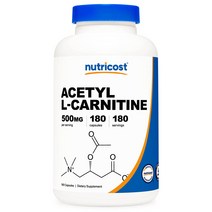 아세틸 L-카르니틴 500mg 180캡슐 1병, 단품, 단품