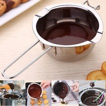 초콜릿 중탕기 400ml 치즈 버터 캬라멜 퐁듀 멜팅 팟 그릇 템퍼링 녹이기 스텐 스테인레스 초코렛, 1개