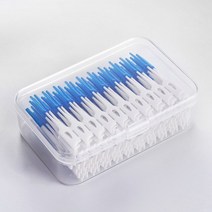 치간이쑤시개 대용량치간칫솔 실리콘 교정 교정기 치간 브러시 치 청소 브러시 치아 관리 치실 이쑤시개 구, 01 150pcs-Blue
