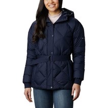 Columbia 여성용 Icy Heights 벨트 재킷 다크 녹터널 미디엄